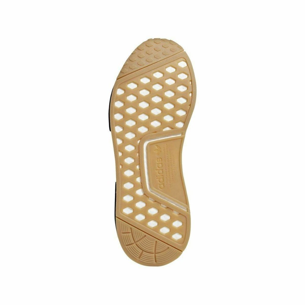 [B42200] Mens Adidas NMD_R1 - Black Gum Sneakers - Picture 3 of 5
